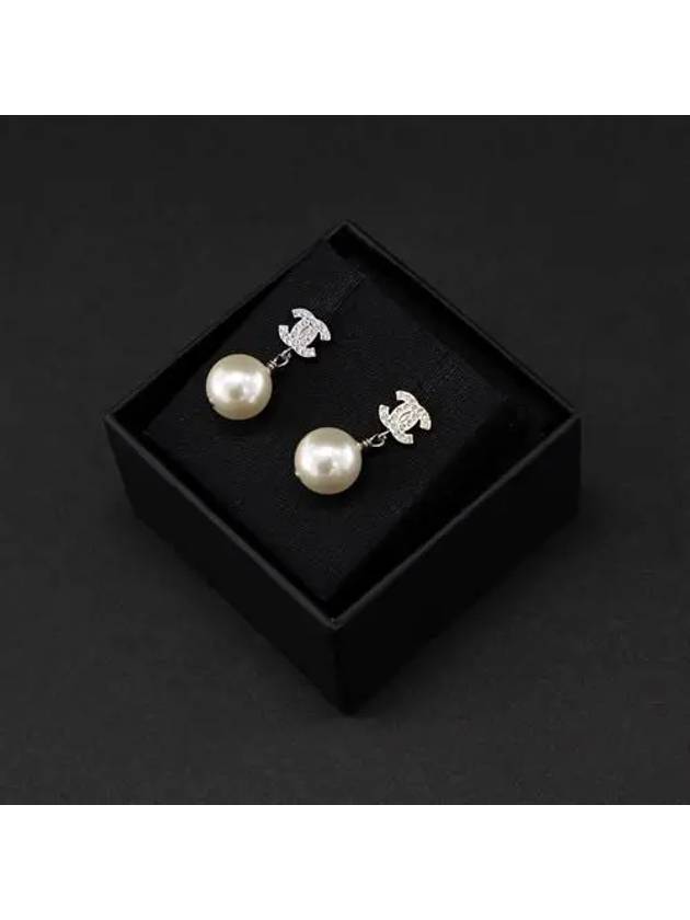 CC logo pearl drop earring earrings A36138 - CHANEL - BALAAN 3