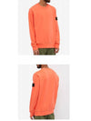 Wappen Patch Crew Neck Sweatshirt Orange - STONE ISLAND - BALAAN 6