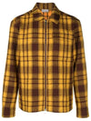 2F000 05 5976MF12 Checked wool zipup overshirt yellow - MONCLER - BALAAN 1