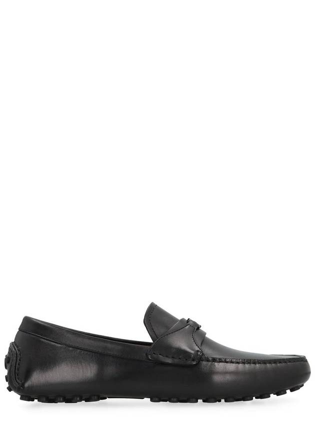 Gancini Leather Driving Shoes Black - SALVATORE FERRAGAMO - BALAAN 2