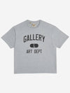 Art Dept Cotton Short Sleeve T-Shirt Grey - GALLERY DEPT. - BALAAN 2