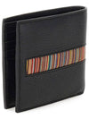 24SS Rainbow Line Half Wallet Black M1A 4832 AINSET 79 - PAUL SMITH - BALAAN 4