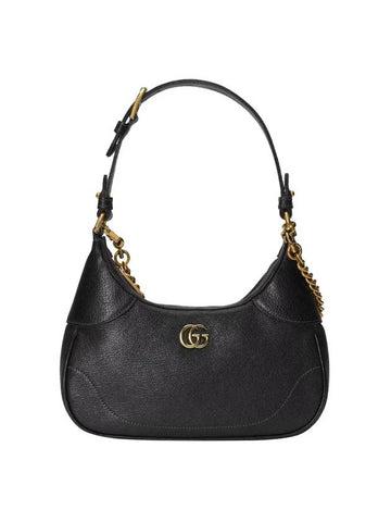 Aphrodite Small Logo Chain Shoulder Bag Black - GUCCI - BALAAN 1