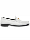 Luco Triomphe Polished Bull Loafers White - CELINE - BALAAN 3