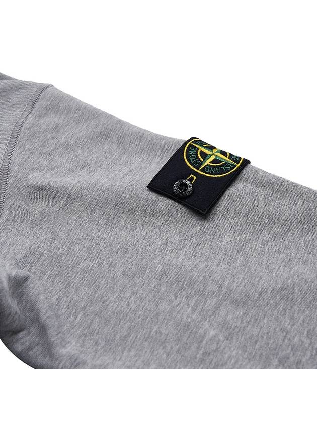 Compass Badge Zip Up Hoodie Grey - STONE ISLAND - BALAAN 10