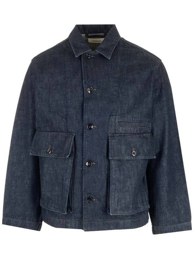 Boxy Denim Jacket Indigo - LEMAIRE - BALAAN 1