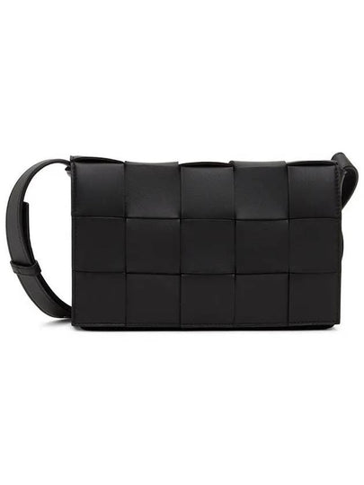 Intrecciato Cassette Cross Bag Black - BOTTEGA VENETA - BALAAN 2