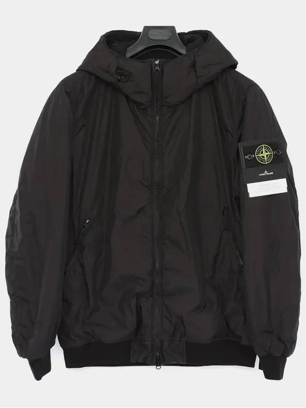 Crinkle Reps R NY Padding Black - STONE ISLAND - BALAAN 4