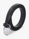 B Charm Hip Slim Leather Belt Black - DIESEL - BALAAN 2