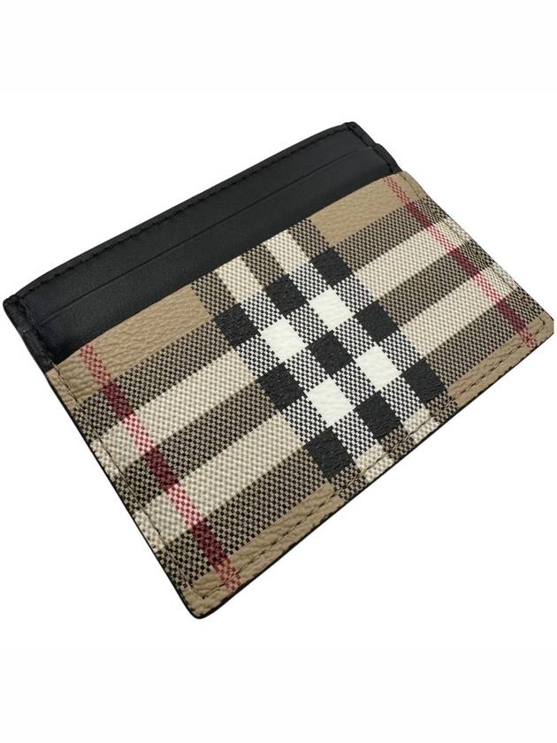 Vintage Check Card Wallet Beige - BURBERRY - BALAAN 5