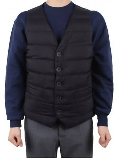 V-neck Down Vest Black - HERNO - BALAAN 2