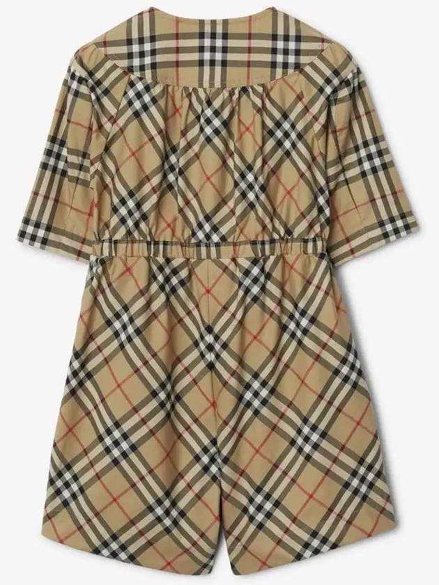 Kids Vintage Check Jumpsuit Beige - BURBERRY - BALAAN 3