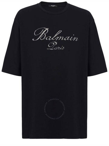 Balmain Signature Embroidered T-Shirt, Size Medium - BALMAIN - BALAAN 1