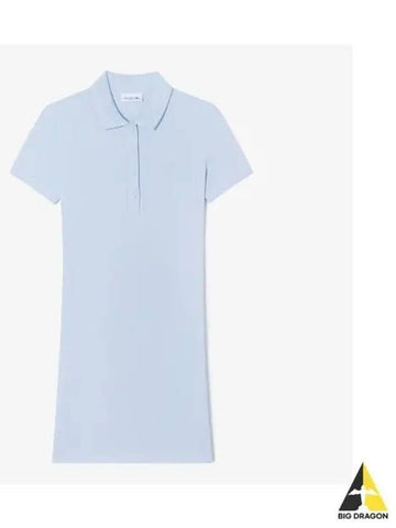 Women s Mini Pique Stitch Polo Dress Light Lavender - LACOSTE - BALAAN 1