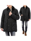 Long Sleeved Quilted Jacket Black - BURBERRY - BALAAN 2