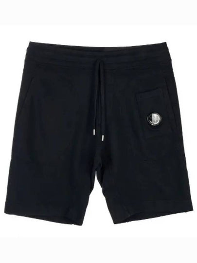 Men's Lens Wappen Bermuda Shorts Black - CP COMPANY - BALAAN 2