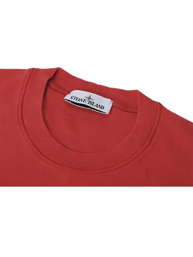 Wappen Patch Garment Dyed Sweatshirt red - STONE ISLAND - BALAAN 4