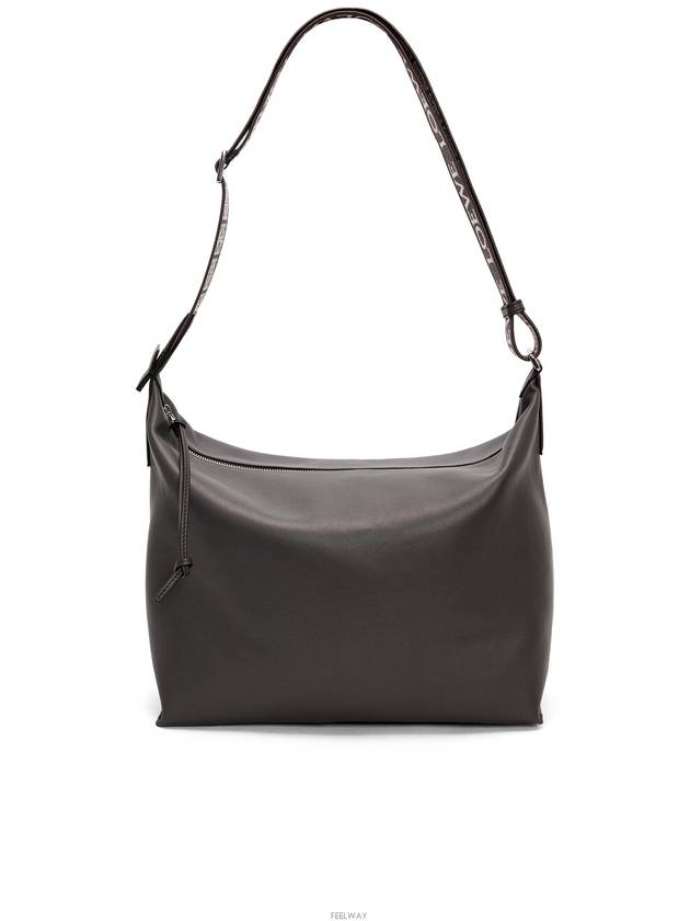 Supple Smooth Calfskin Cubi Cross Bag Dark Grey - LOEWE - BALAAN 4