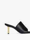 G Gold Cube Mules Sandal Hills Black - GIVENCHY - BALAAN 7