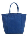 Yenky Embroidered Logo Large Shopper Tote Bag Blue - ISABEL MARANT - BALAAN 4