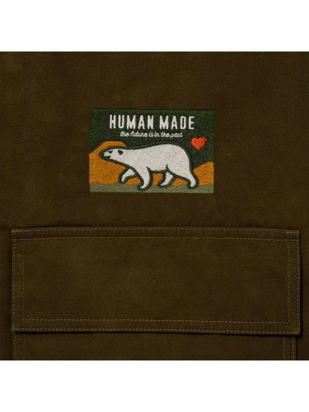 Hooded Coat Jacket Olive Drab HM28JK028 - HUMAN MADE - BALAAN 5