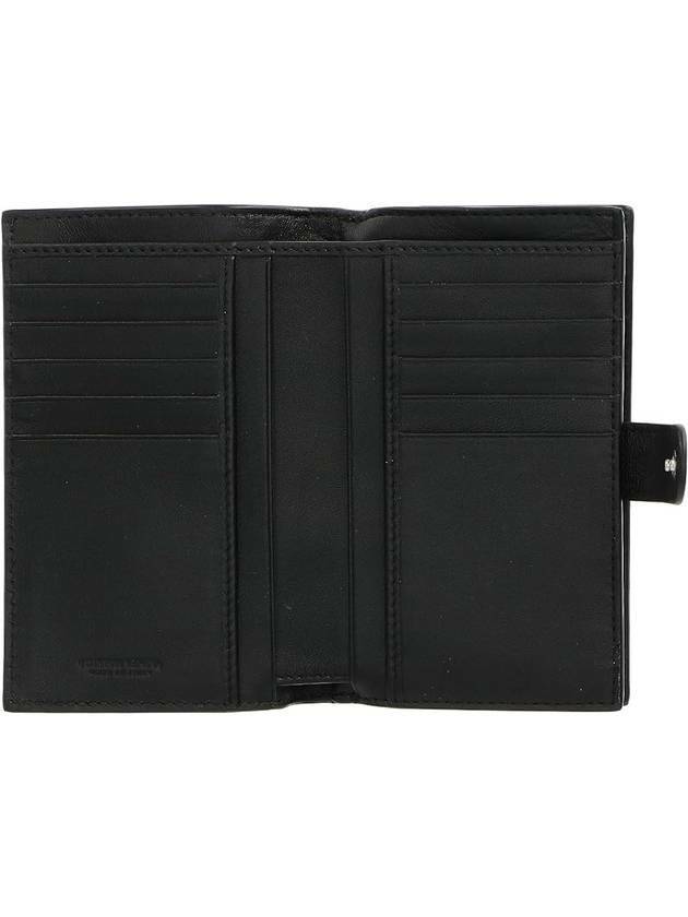 Intrecciato Weaving Nappa Leather Half Wallet Black - BOTTEGA VENETA - BALAAN 4