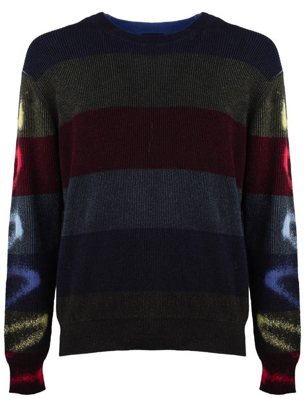 Paul Smith Multicolor Striped Cotton Crewneck Sweater - PAUL SMITH - BALAAN 1