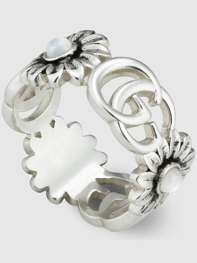 Double G Flower Ring Silver - GUCCI - BALAAN 2