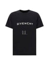 Logo Oversized Fit Cotton Short Sleeve T-Shirt Black - GIVENCHY - BALAAN 2