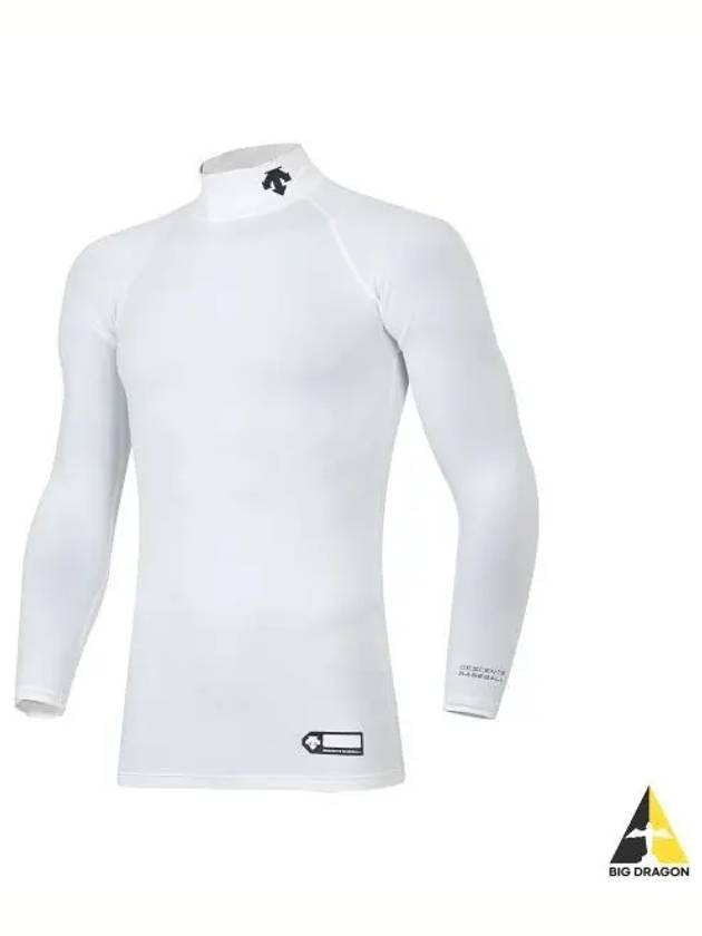 BASEBALL SN221ZCO41 WHT0 Long Sleeve Half Neck Cold Undershirt White - DESCENTE - BALAAN 1