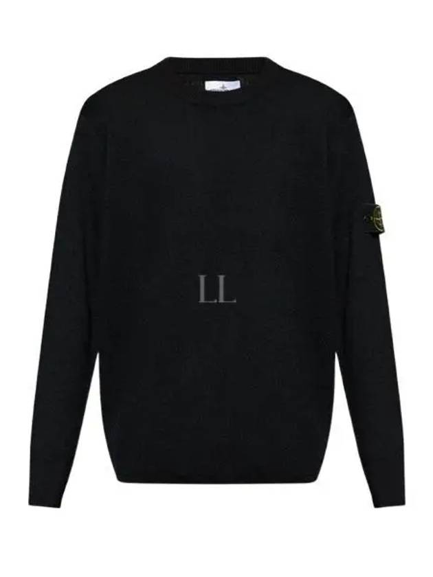 Compass Badge Knit Top Black - STONE ISLAND - BALAAN 2