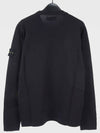 Wappen Patch Round Cotton Knit Top Navy - STONE ISLAND - BALAAN 3