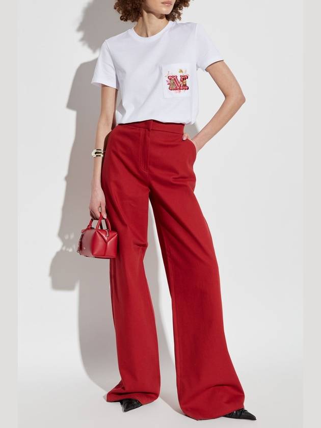 Max Mara Trousers Ruggero, Women's, Red - MAX MARA - BALAAN 2