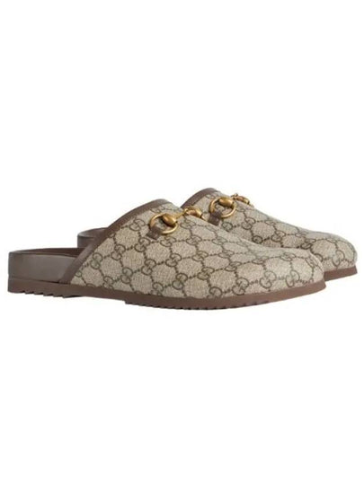 GG Horse Fit Slippers Grey - GUCCI - BALAAN 2