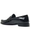 Penny Monogram Patent Leather Loafers Black - SAINT LAURENT - 4