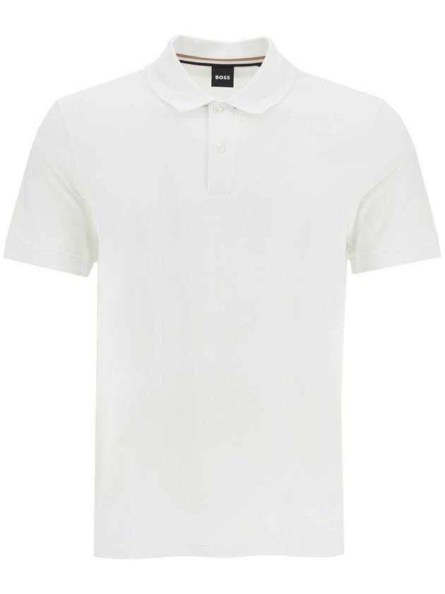 Men's Pallas PK Shirt White - HUGO BOSS - BALAAN 2