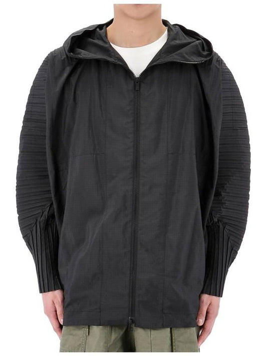 Cascade Hooded Jacket Black - ISSEY MIYAKE - BALAAN 2