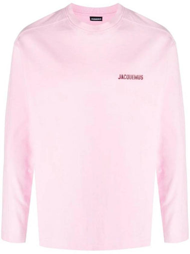 Le Pavane Manches Longues Jam Logo Print Long Sleeve T-Shirt Pink - JACQUEMUS - BALAAN 1