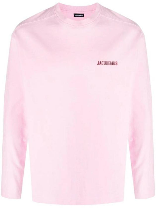 Le Pavane Manches Longues Jam Logo Print Long Sleeve T-Shirt Pink - JACQUEMUS - BALAAN 1