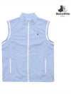 logo embossed vest 1013GZVPBLUE - BLACK&WHITE - BALAAN 1