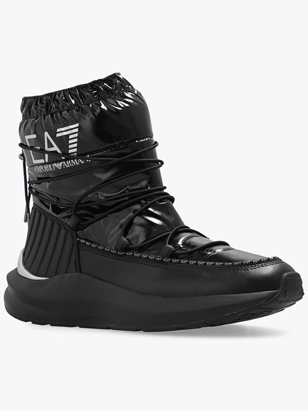 EA7 Emporio Armani Snow Boots With Logo, Men's, Black - EMPORIO ARMANI - BALAAN 4