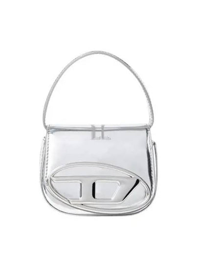 1DR Compact Mirrored Leather Shoulder Bag Silver - DIESEL - BALAAN 2