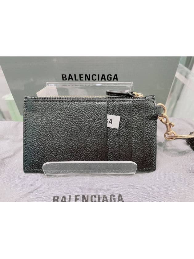 Cash Keyring Card Case Black Silver - BALENCIAGA - BALAAN 6