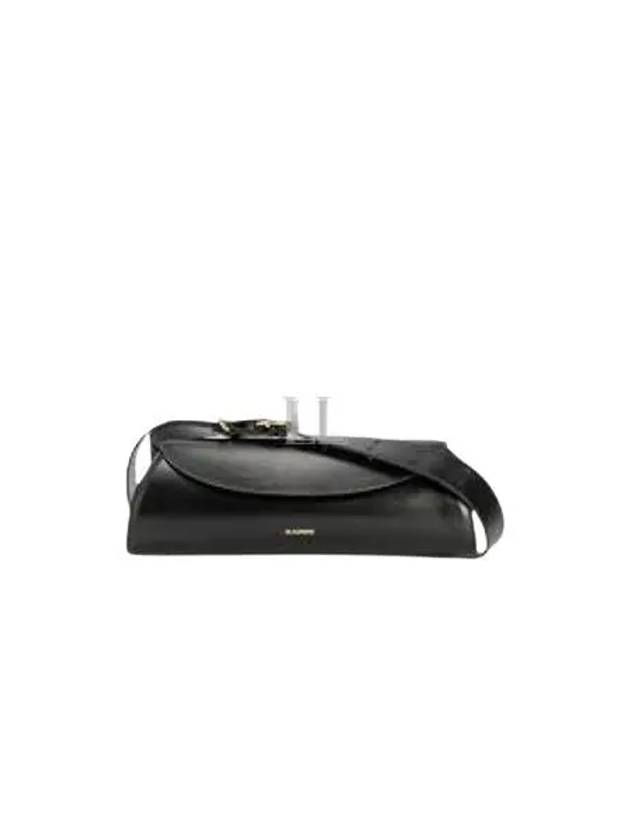 Cannolo Mini Leather Shoulder Bag Black - JIL SANDER - BALAAN 2