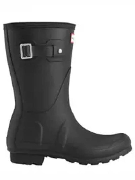 Original Matte Short Rain Boots Black - HUNTER - BALAAN.