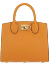 Gancini Studio Box Tote Bag Orange - SALVATORE FERRAGAMO - BALAAN 1