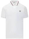 Logo Patch Polo Shirt White - MONCLER - BALAAN 2