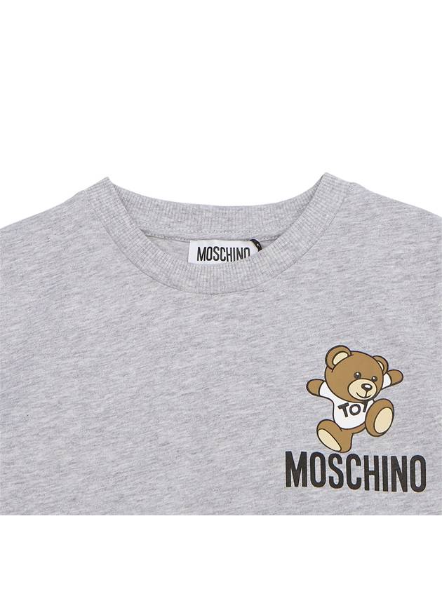 Kids short sleeved T shirt HUM04K LAA02 60926 Adults can wear - MOSCHINO - BALAAN 3