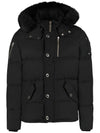 Threequarter Down Jacket Black Fox Fur Black - MOOSE KNUCKLES - BALAAN 1