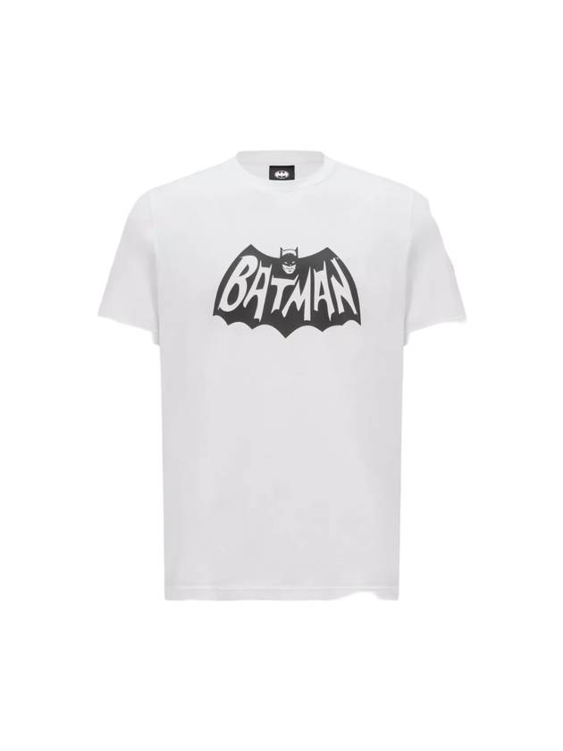 Batman Logo Short Sleeve T-Shirt Optical White - MONCLER - BALAAN 1